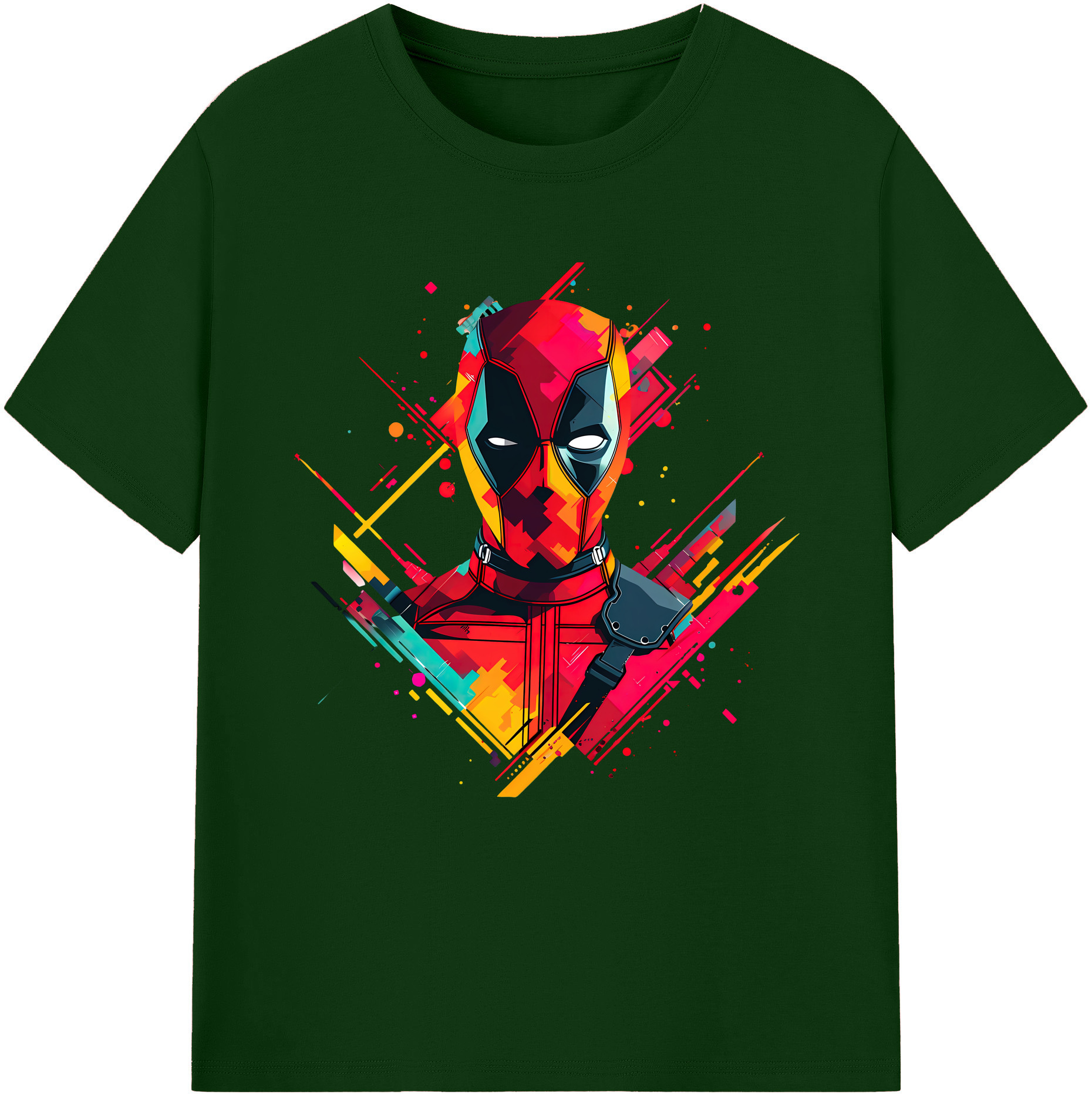（画像用） Deadpool デッドプール 綿100％半袖Tシャツ（フロントプリント）